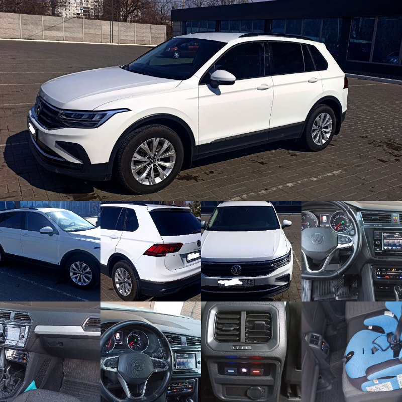 💥💥💥💥💥💥💥💥💥💥💥💥Продам Фольксваген Тигуан 2 рестайлинг 2020 года, из салона выехала в 2021 году, оригина...