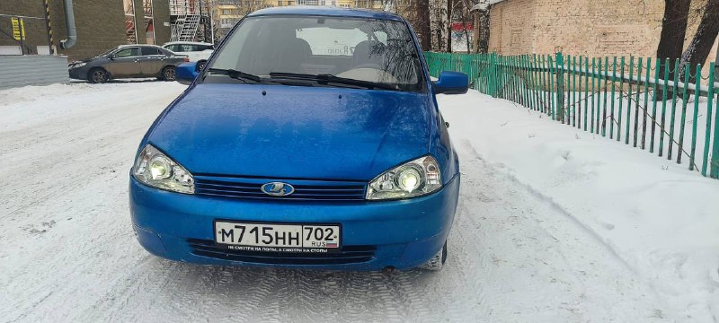 Калина 7год эур шумка хорошая музыка линзы сигналка с запуском на хорошей зимней резине 153т.р Туйма...