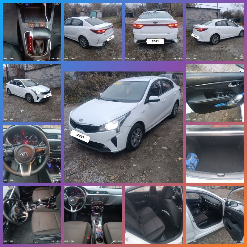Киа Рио Продам 2021 год Автомат 6 ст. Мультируль Подогрев сидений/руля Кондиционер 2 ключа 126000 к...